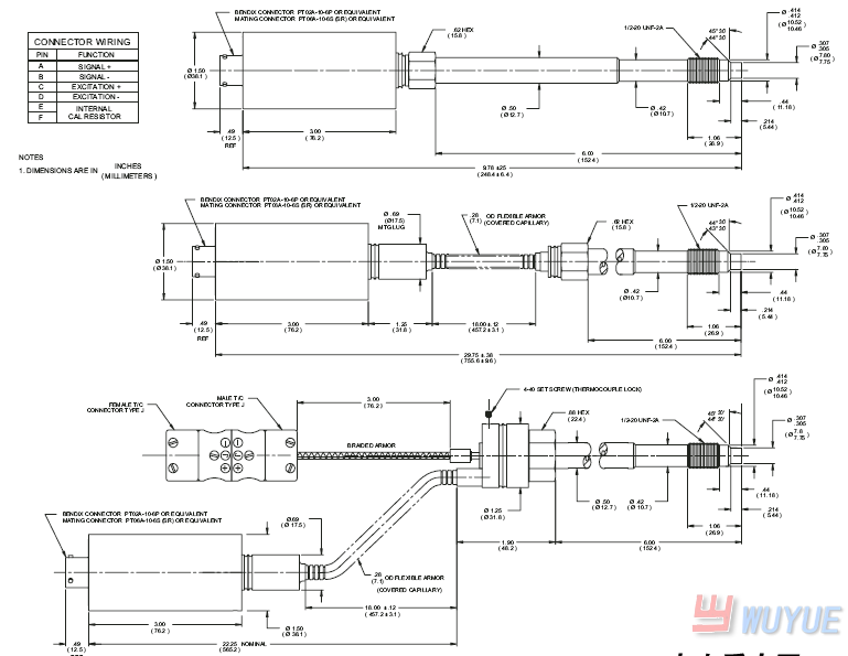 TPT463XL高溫熔體壓力傳感器 (high temperature melt pressure sensor)